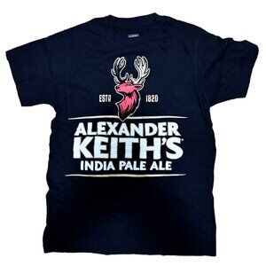 ALEXANDER KEITH'S INDIA PALE ALE, BEER, LAGER GRAPHIC LOGO T-SHIRT *NEW* SZ. S
